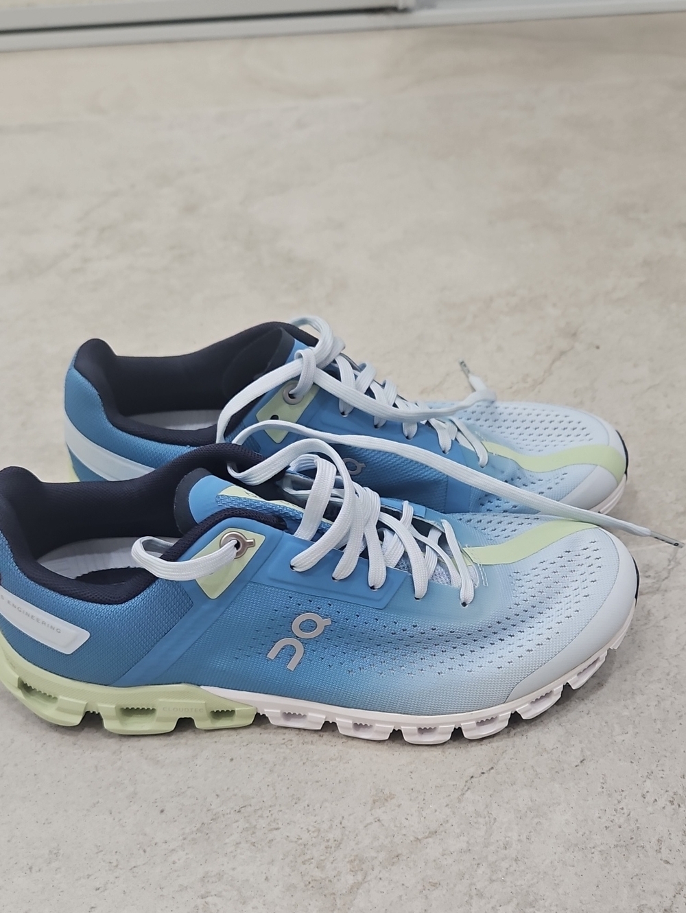 On Running Women Light Blue & White Athletic Sneakers